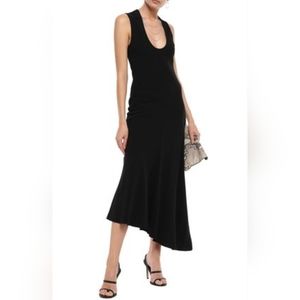 NWT Haider Ackermann Black Asymmetrical Hem Dress, sz. 38